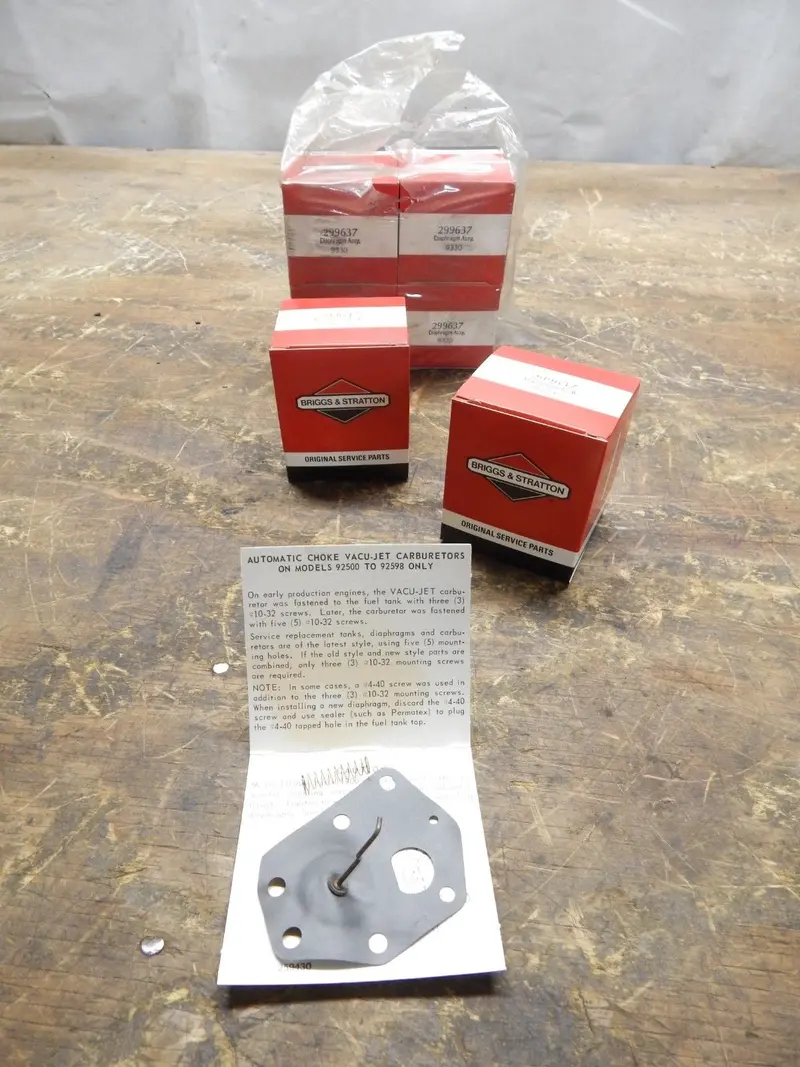 Briggs & Stratton Diaphragm Assembly – 299637 (Quantity: 6) 1