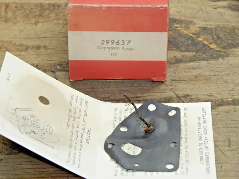 Briggs & Stratton Genuine Fuel Pump And Choke Diaphragm Kit (Part #299637) 1