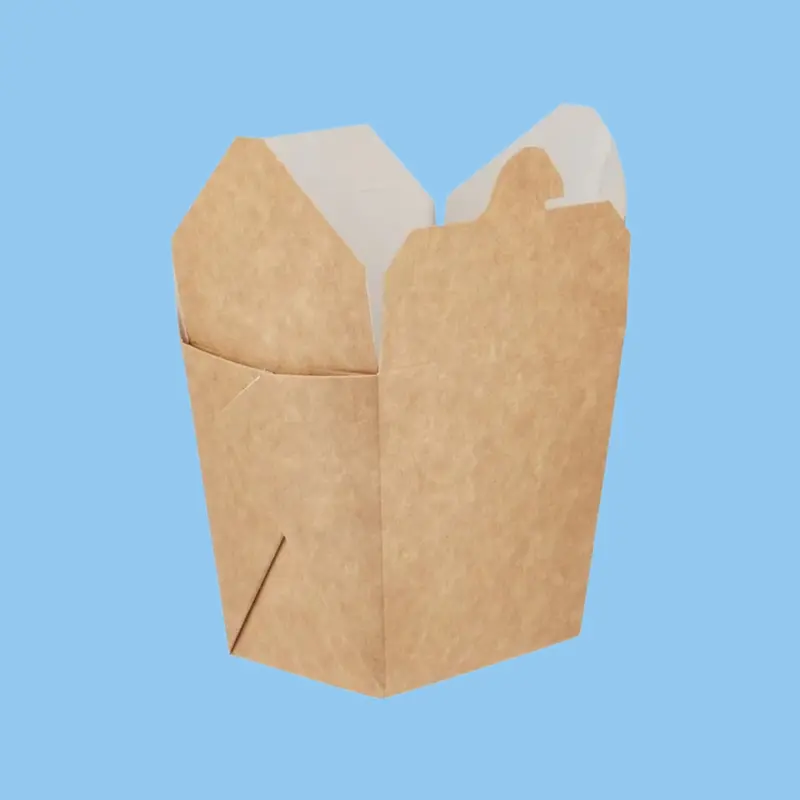 Brown Rigid Top Square Takeout Box – Premium Finish 1