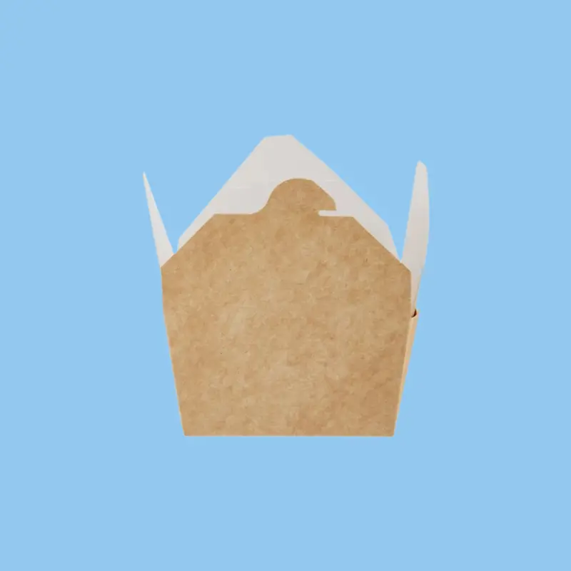 Brown Top Disposable Takeaway Box – Sturdy & Sustainable 1