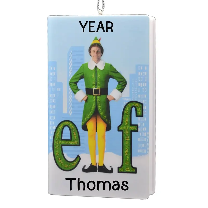 Buddy The Elf Vhs-Themed Disney Christmas Ornament 1