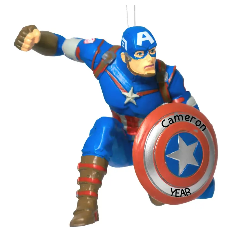 Captain America Inspired Christmas Ornament 1