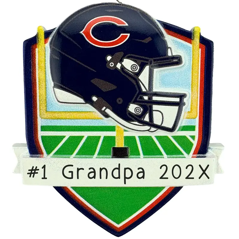 Chicago Bears Fan Ornament – Custom Nfl Holiday Ornament 1