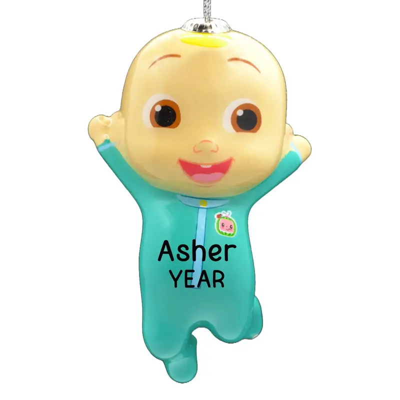 Cocomelon Decoupage-Style Personalized Ornament 1
