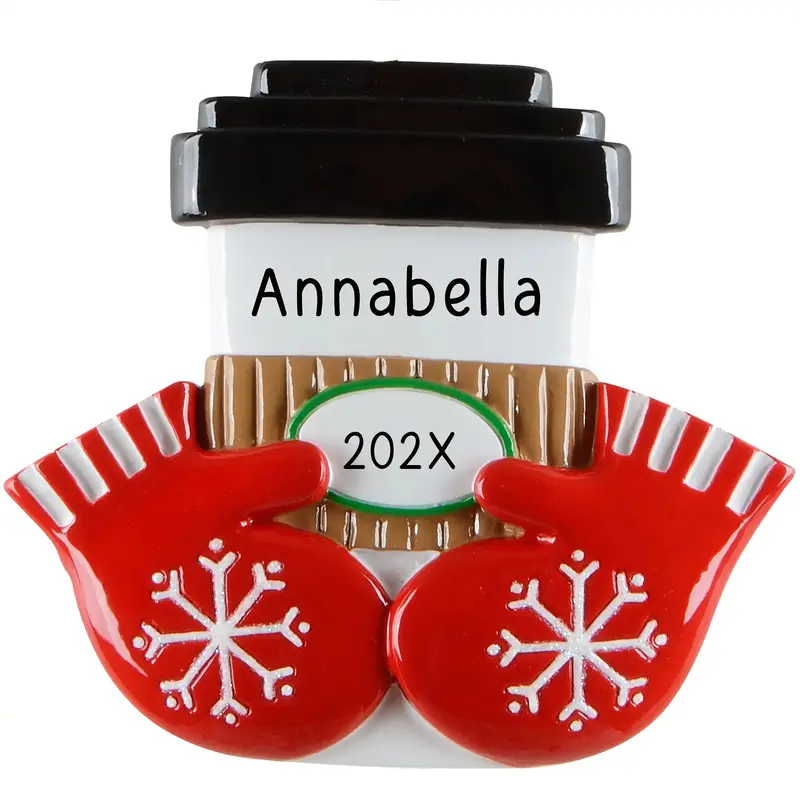 Coffee Or Hot Cocoa Cup-Themed Personalized Ornament 1