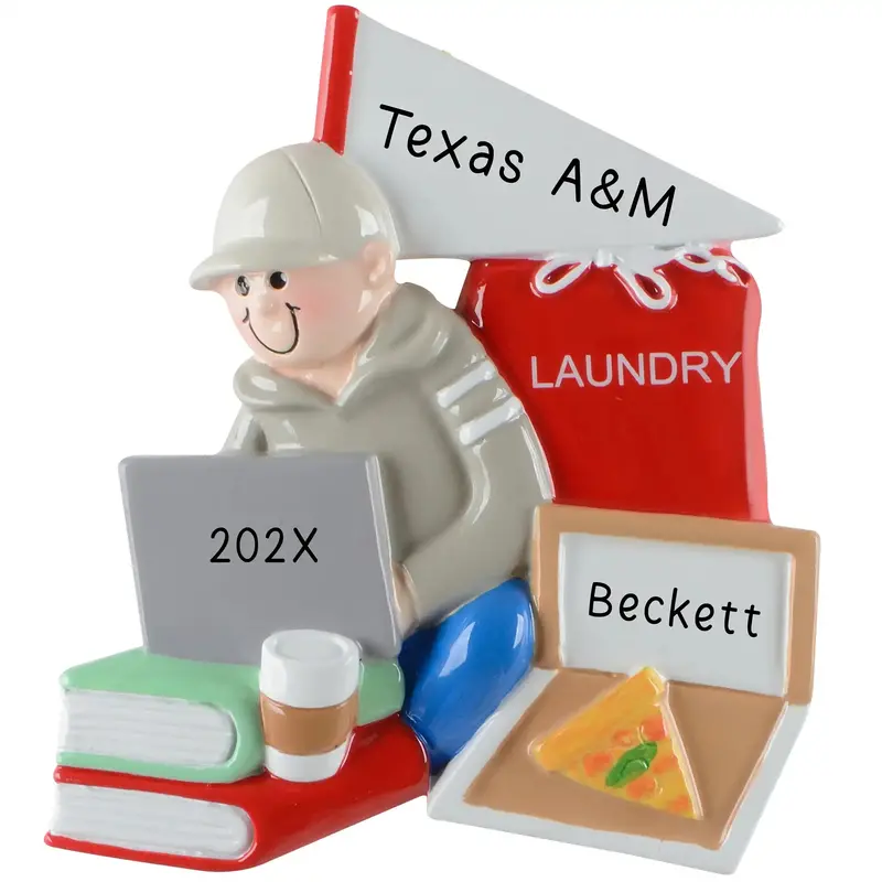 College Dorm Guy Ornament – Student Life Theme 1