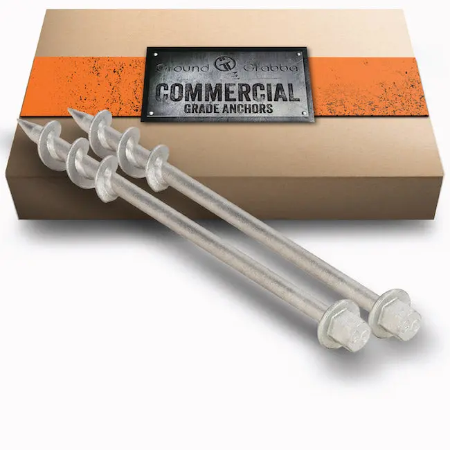Commercial-Grade 18" (450 Mm) Ground Anchor Set – 2-Pack 1