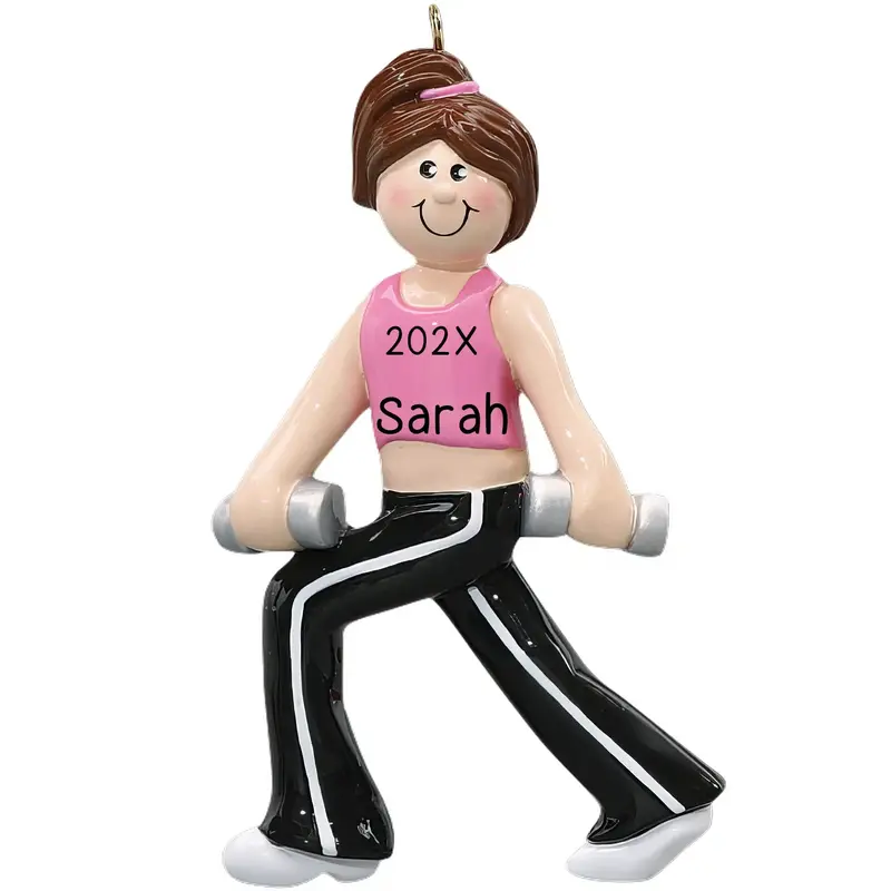 Crossfit Fitness Enthusiast Personalized Ornament 1