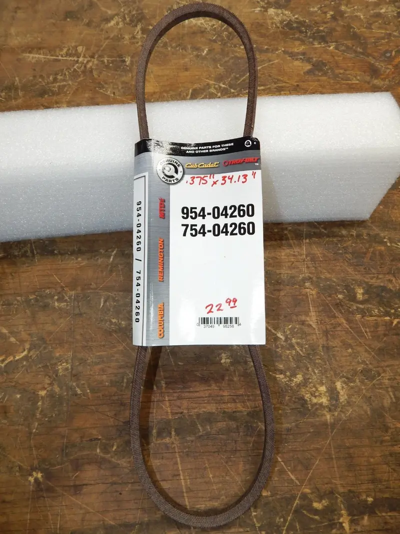 Cub Cadet & Mtd Deck Belt – .375" X 34.13", Oem 954-04260 / 754-04260 1