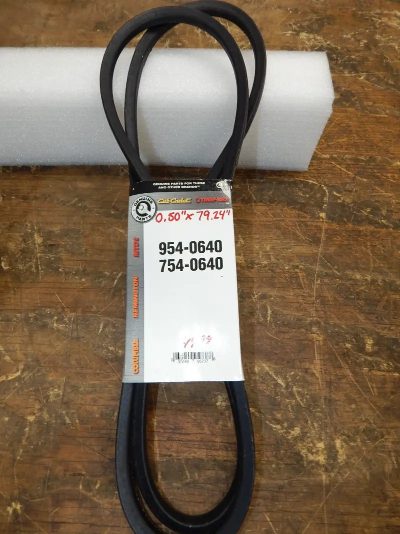 Cub Cadet & Mtd Deck Belt – .50" X 79.24", Oem 754-0640 / 954-0640 1
