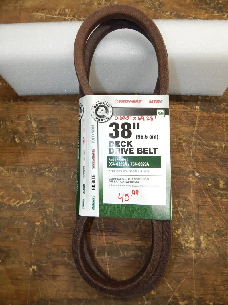 Cub Cadet & Mtd Deck Drive Belt – 38" Length (954-0329A / 754-0329A) 1