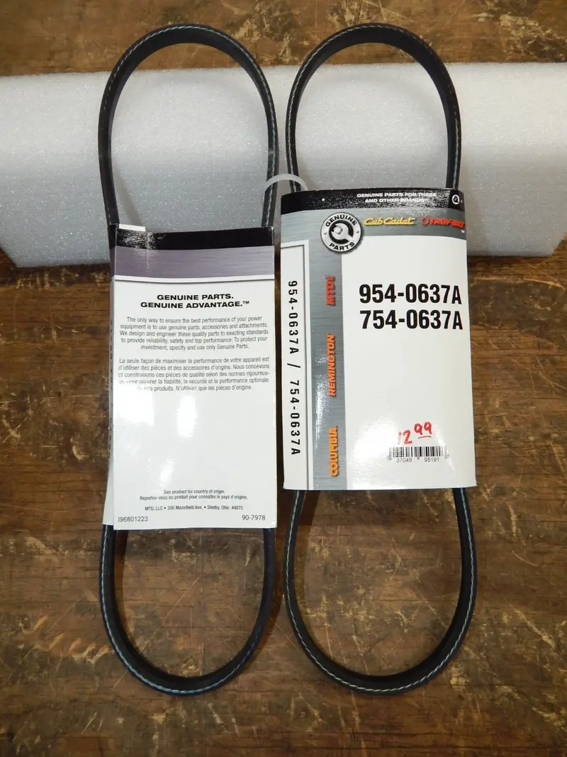 Cub Cadet & Mtd Dual-Pack Drive Belt Set – Oem 954-0637A / 754-0637A 1