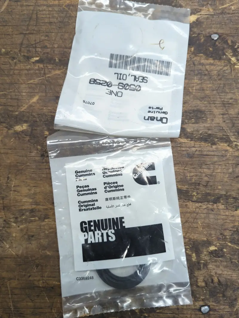 Cummins/Onan Oil Seal Replacement – Part #05090258 (Set Of Two) 1