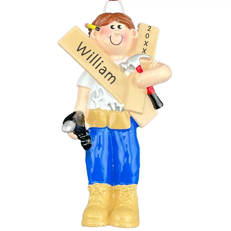 Custom Contractor Ornament For Handyman Gifts 1