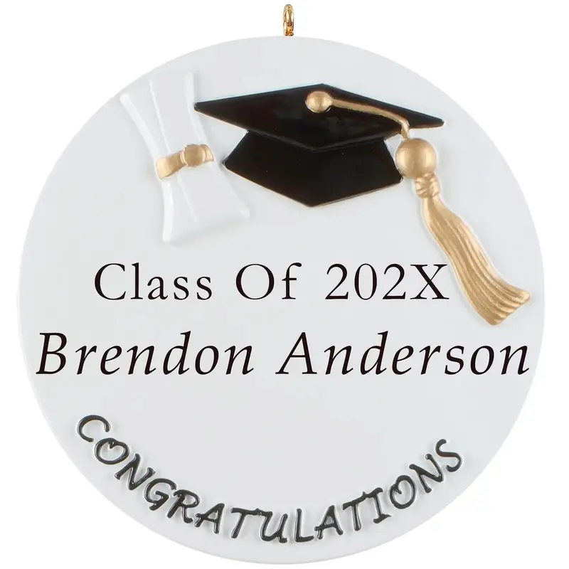 Custom Graduation Ornament – Celebrate The Class Of [Year] 1