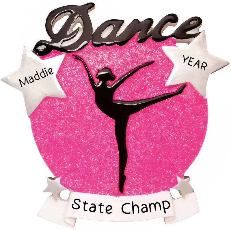 Dance Silhouette Custom Christmas Ornament 1