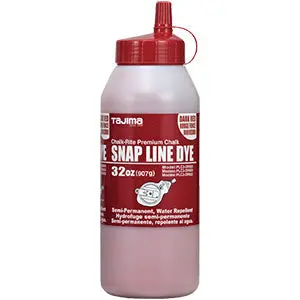 Dark Red Semi-Permanent Snap-Line Chalk – 32 Oz Long-Lasting Formula 1