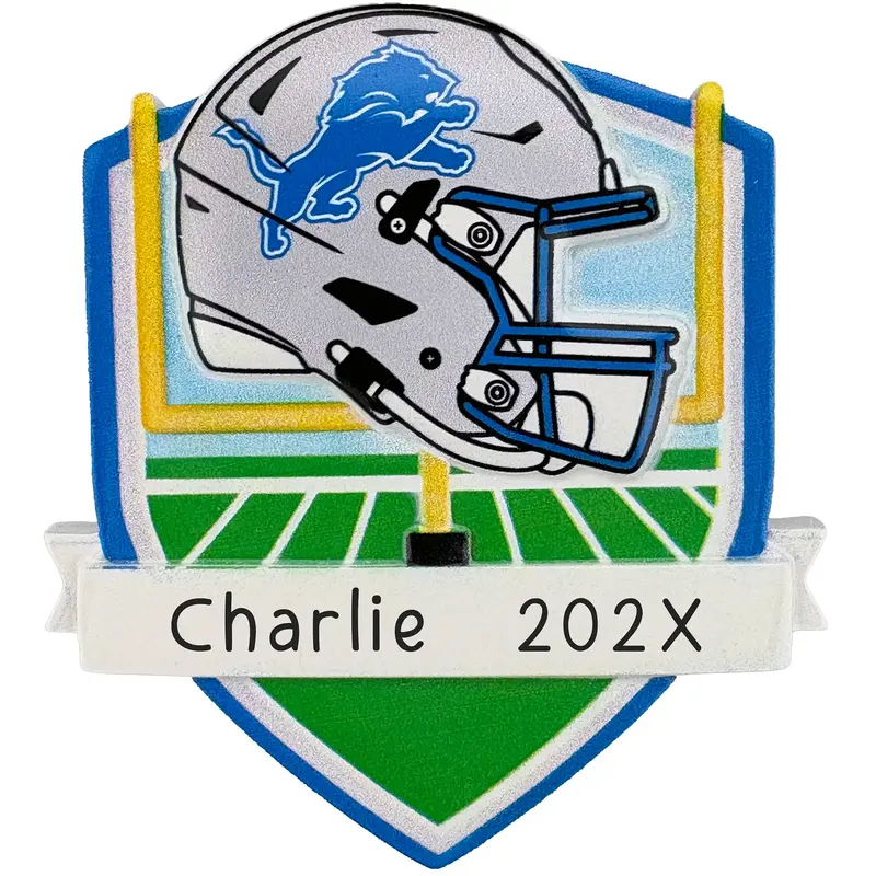 Detroit Lions Fan Ornament – Personalized Team Keepsake Ornament 1