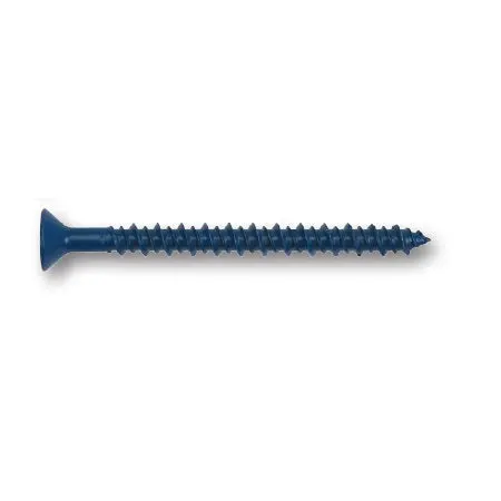 Dewalt Concrete Screw – 3/16 In × 2-3/4 In Phillips Flat Head, Zinc-Stalgard Coated 1