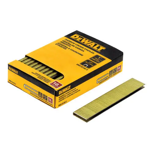Dewalt Narrow Crown Staples – 1 In Length × 1/4 In Height 1