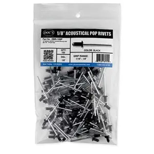Doc'S Black Rivets – 1/8" Diameter, 100 Per Bag 1