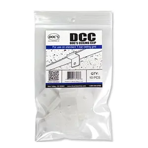 Doc'S Drop Ceiling Sign Hanging Clips – 10 Per Bag 1
