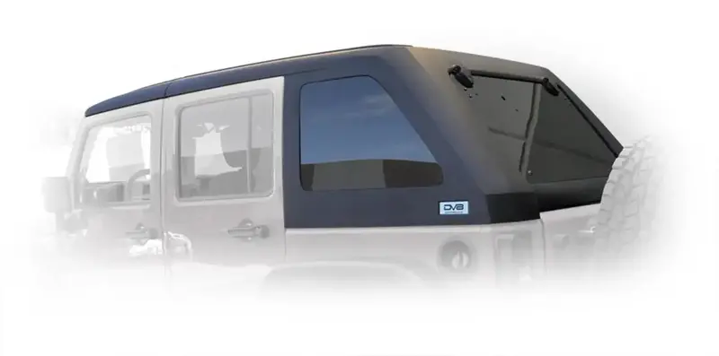 Dv8 Offroad Ht07Fb42-W 4-Door Hard Top Fastback With Rear Wiper For 2007–2018 Jeep Jk 1