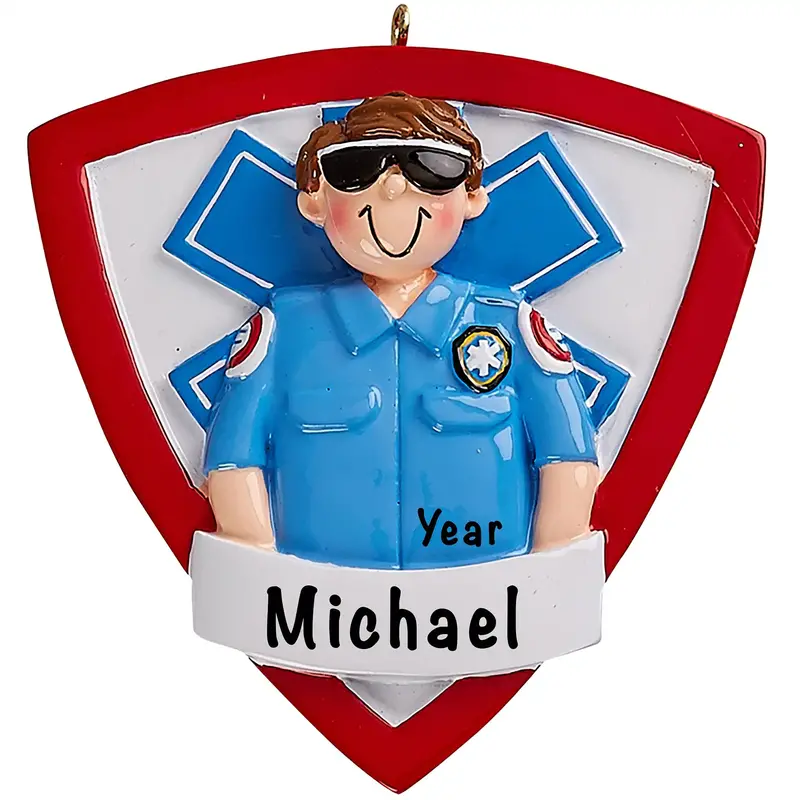 Emt And Paramedic Personalized Holiday Ornament 1