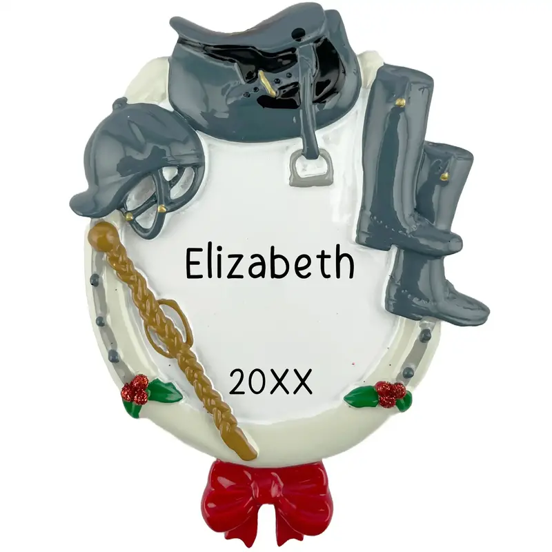 Equestrian Horseback Riding Holiday Ornament 1