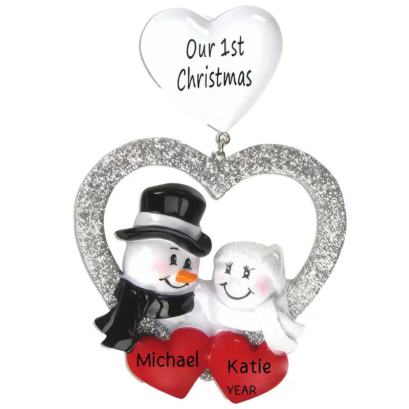 First Christmas Together Ornament For Newlyweds 1