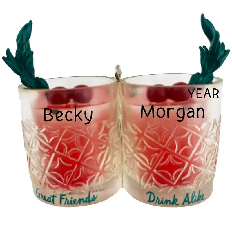 Friends-Themed Shot Glass Personalized Ornament 1