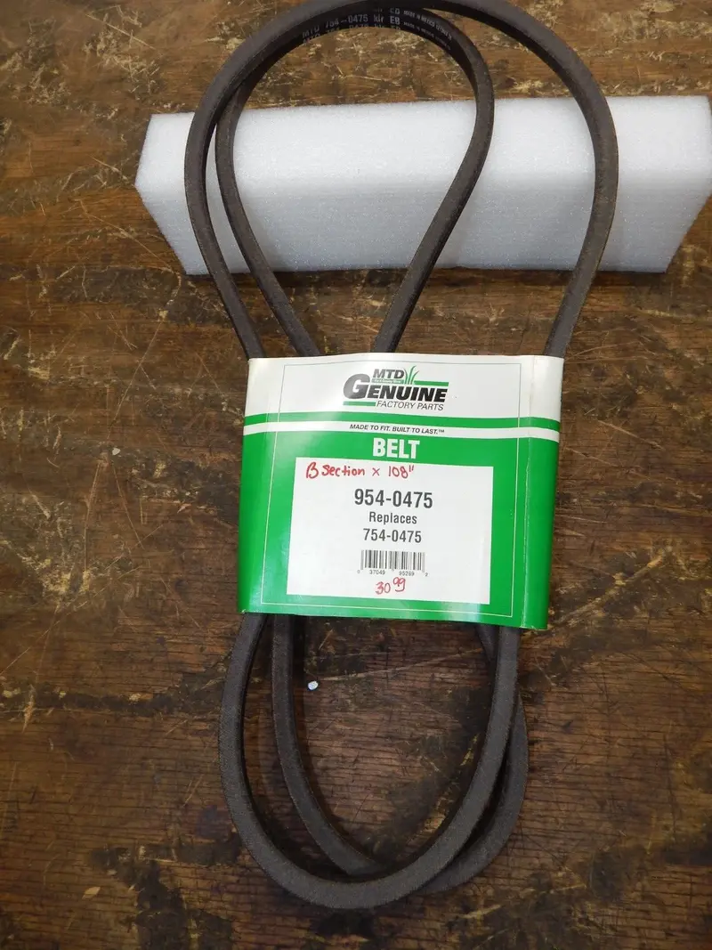 Genuine B-Section V-Belt – 108" Length For Cub Cadet & Mtd (954-0475 / 754-0475) 1