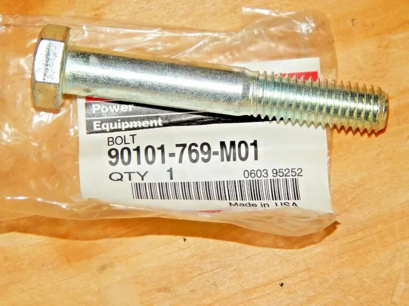 Genuine Honda Bolt – Part Number 90101-769-M01 (Single, New) 1