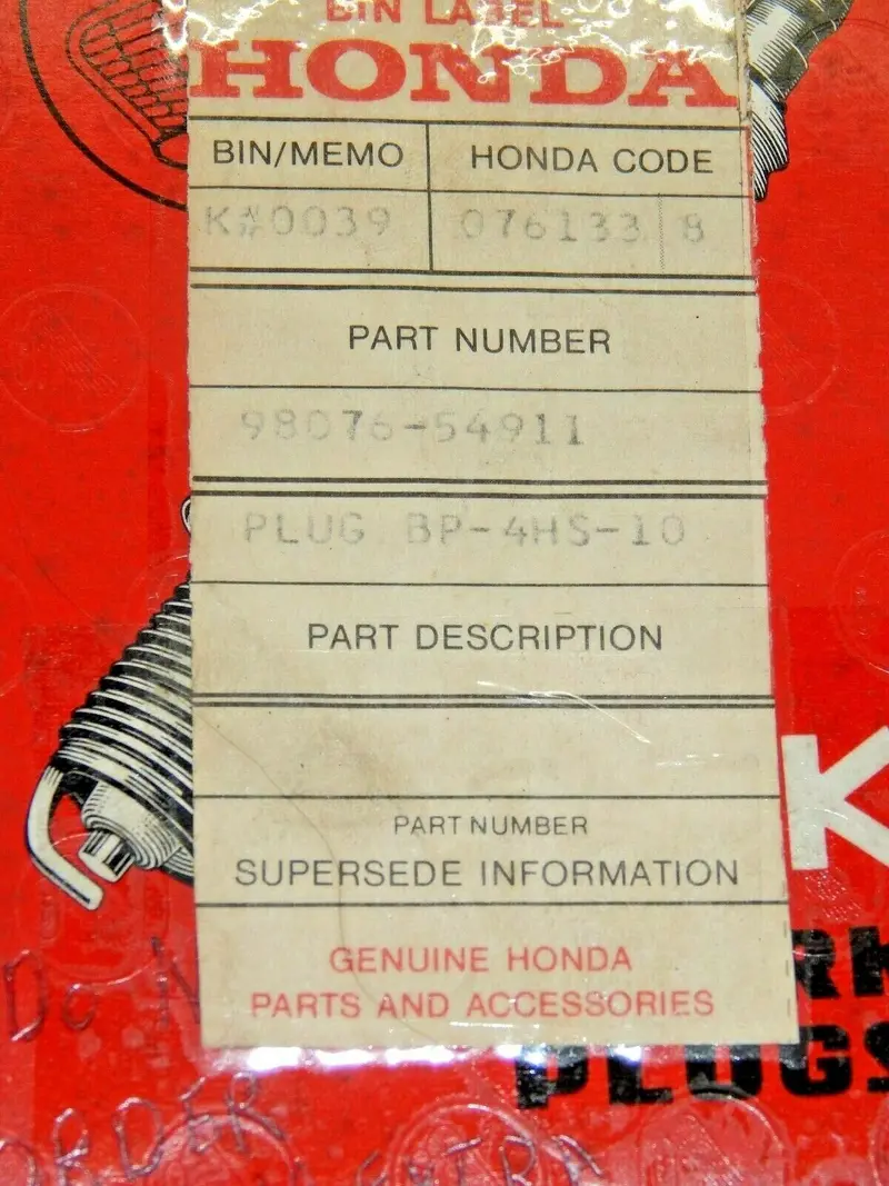 Genuine Honda Spark Plug – Part #98076-54911 (Pack Of 10) 1