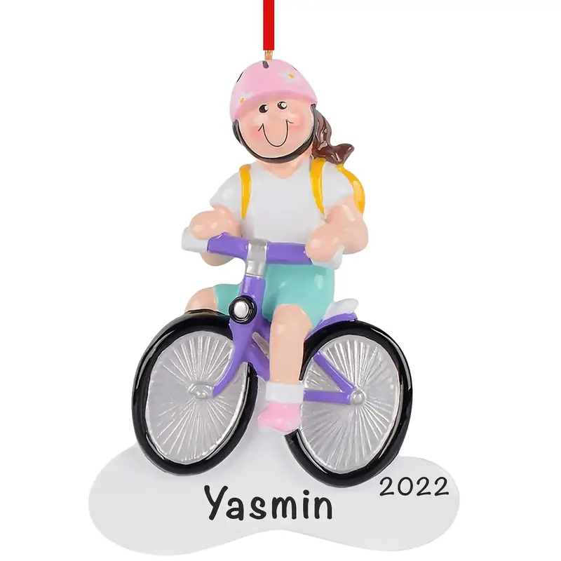 Girls’ Bicycle Ornament – Whimsical Holiday Bike Decor 1