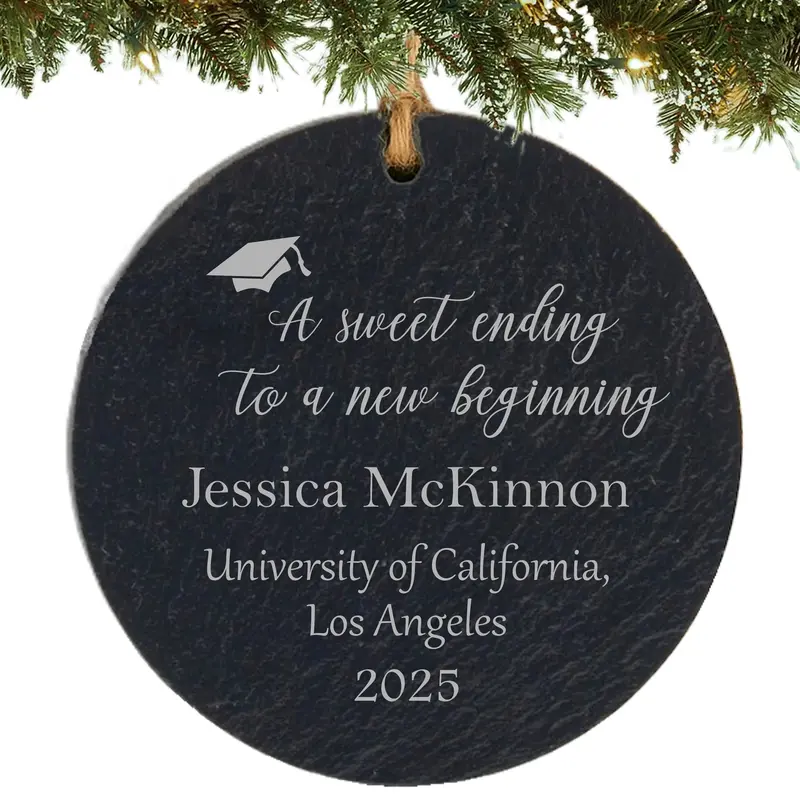 Graduate Milestone Ornament – Sweet Ending, New Beginning Theme 1