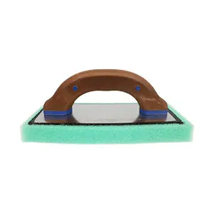 Green Fine-Grit Foam Float With Brown Tpr Handle (4 In X 9 In X 1 In) 1