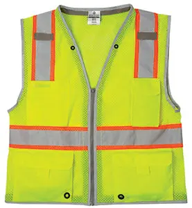 Heavy-Duty Class 2 Lime Safety Vest – Brilliant Series 1510, Size M 1