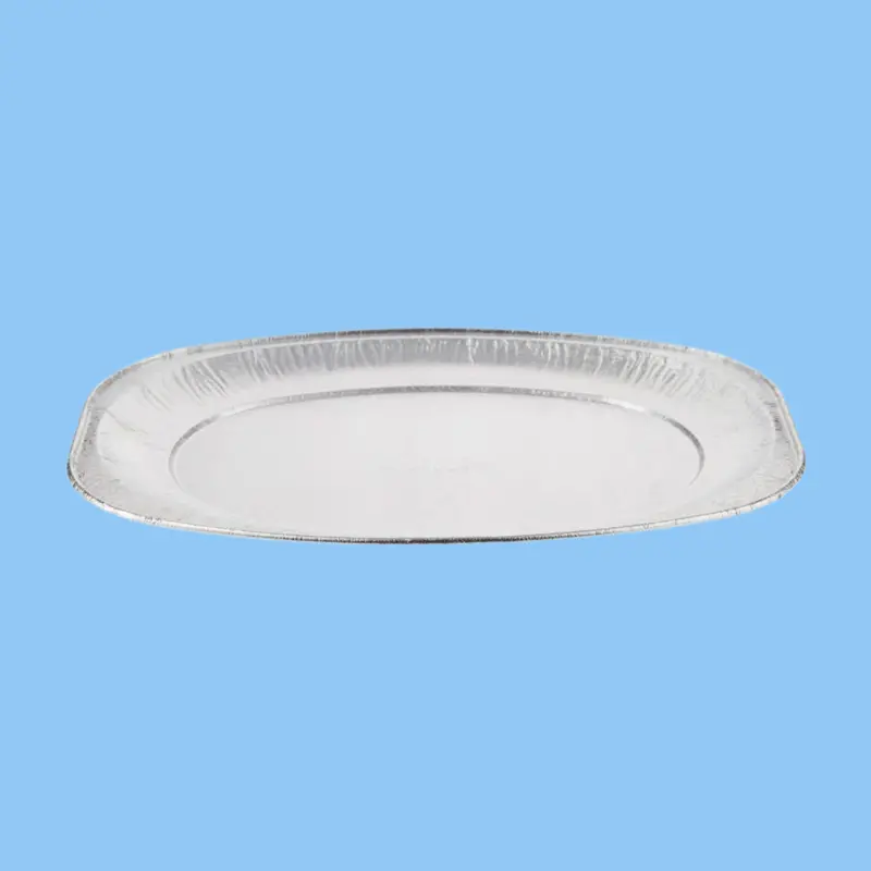 Heena'S Haven 6-Inch Aluminum Oval Platter – 150-Count Pack 1