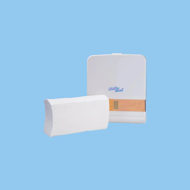 Heena'S Haven C-Fold Facial Tissues – Soft & Cool, 2400 Sheets + Wall-Mount Dispenser 1