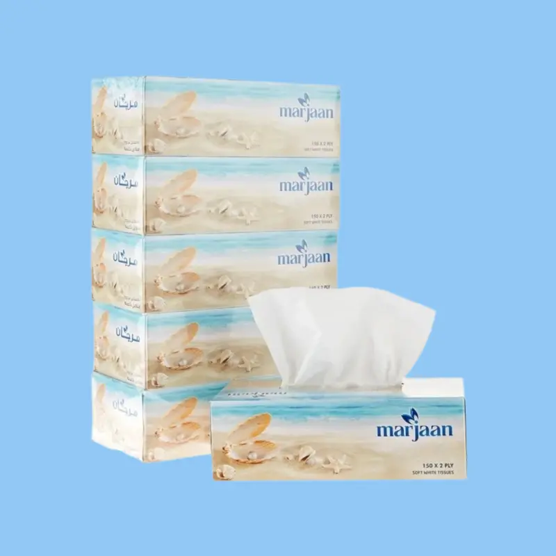 Heena'S Haven Marjaan Facial Tissues – 150 Count, 2-Ply Soft Pack 1