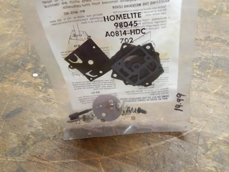 Homelite Carburetor Repair Kit — Part #98045 1