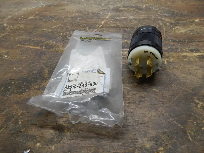 Honda 30A Industrial-Grade Plug: 125V/250V Dual-Rated (P/N 32310-Zao-630) 1