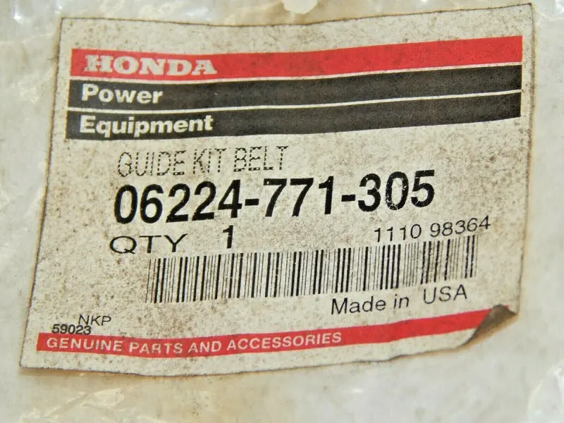 Honda Genuine Belt Guide Kit For Lawn Equipment (Part #06224-771-305) 1