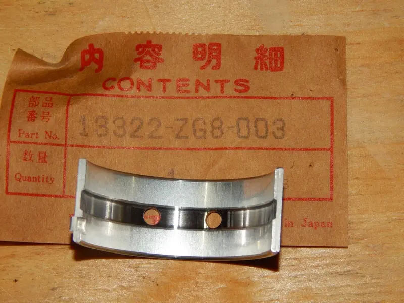 Honda Genuine Main Bearing #13322-Zg8-003 – Single Unit, Brand New 1