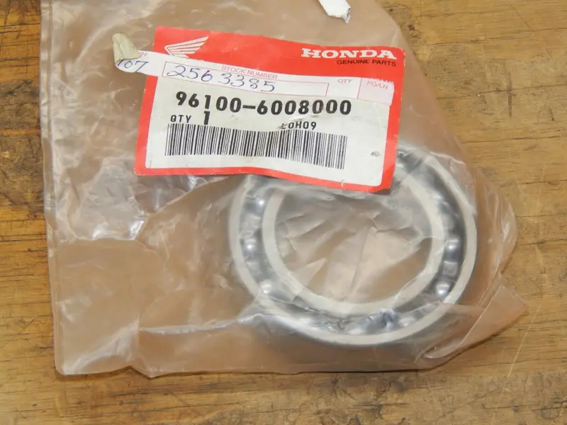 Honda Oem Primary Crankshaft Bearing – Part #96100-6008000 (One Per Order, New) 1