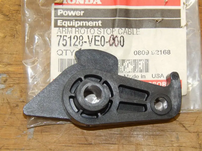 Honda Oem Roto-Stop Cable Arm – Part #75128-Ve0-000 (New, Single Unit) 1