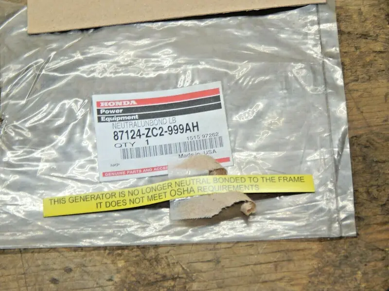 Honda Power Equipment Neutral Safety Label – Oem Replacement (Part #87124-Zc2-999Ah) 1