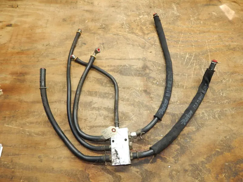 Hustler Z Diesel (928614B) Manifold Case Drain Kit – Includes Lines, Part #601476 1