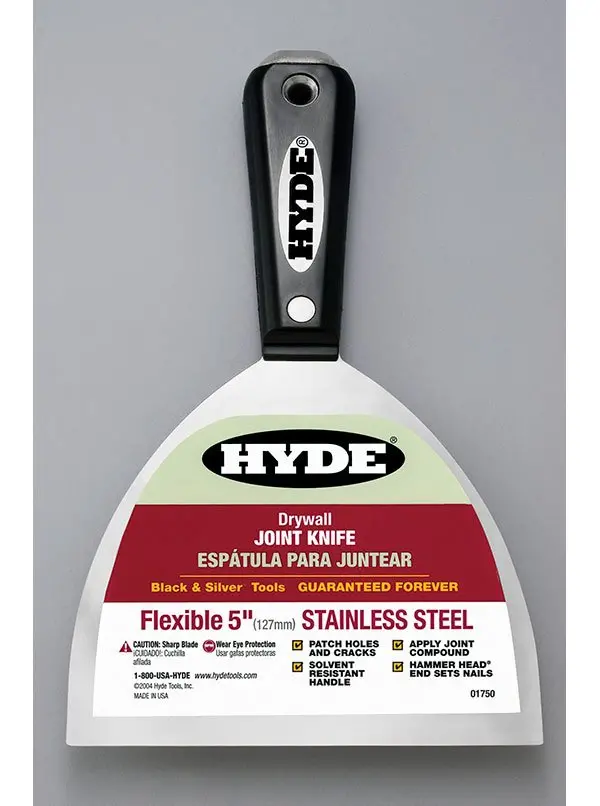Hyde Tools 01750 5" Hh-Series Flexible Stainless Steel Joint Knife 1